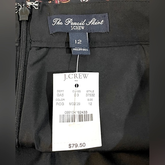 J.Crew new with tags lined pencil skirt size 12 - Picture 3 of 5